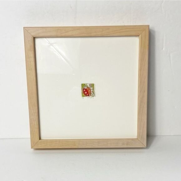 Custom Framed Ladybug Art Print 127/500 By Memphis Artist In Blonde Wood Frame - Picture 2 of 6